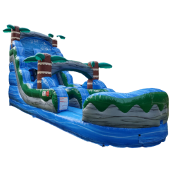 22' Blue Hurricane Water Slide