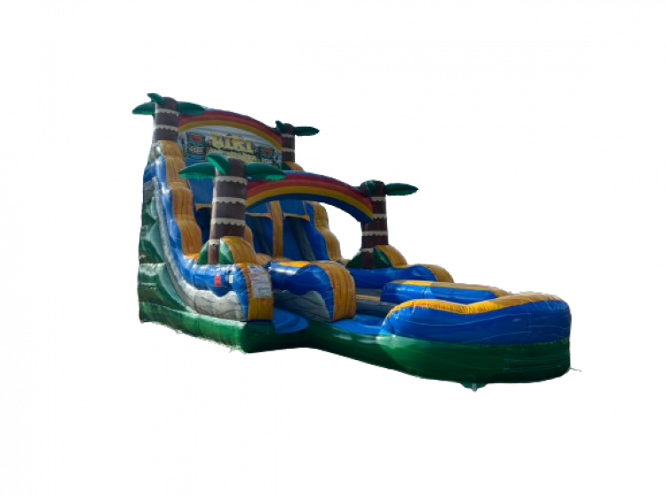 18' Tiki Plunge Double Lane Water Slide